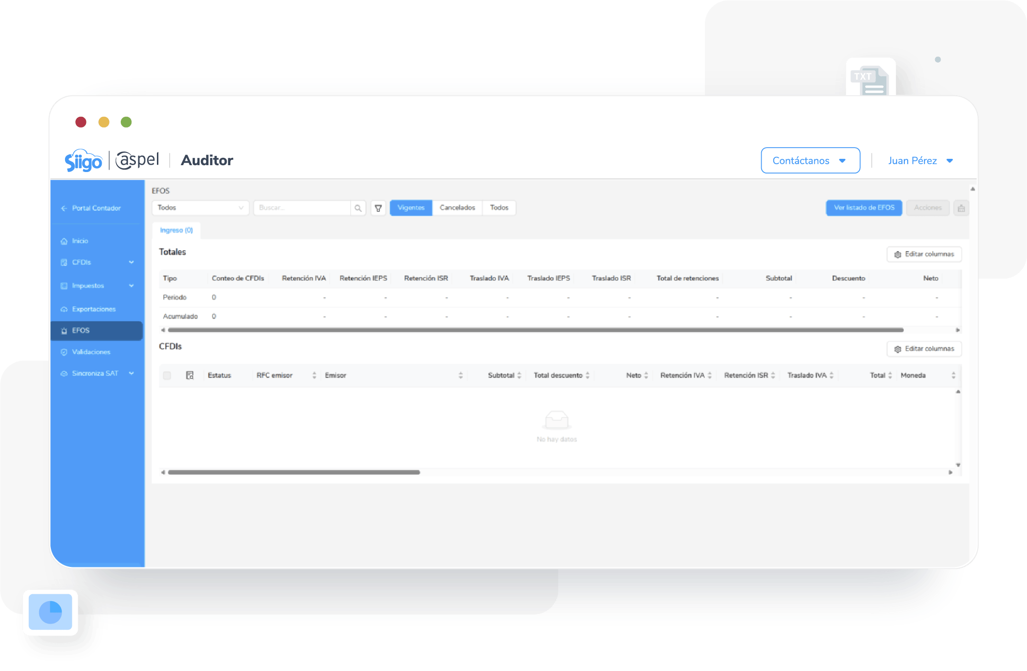 Validación automática de comprobantes